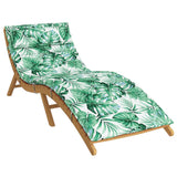 Vidaxl Lounger Cushion Leaf vzorec 180x60x3 cm Oxford tkanina