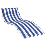 Vidaxl Lounger Blaphion Striped 180x60x3 cm Oxford tkanina modra in bela