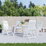 Vidaxl stoelkussens 4 st hoge rug bladpatroon oxford stof