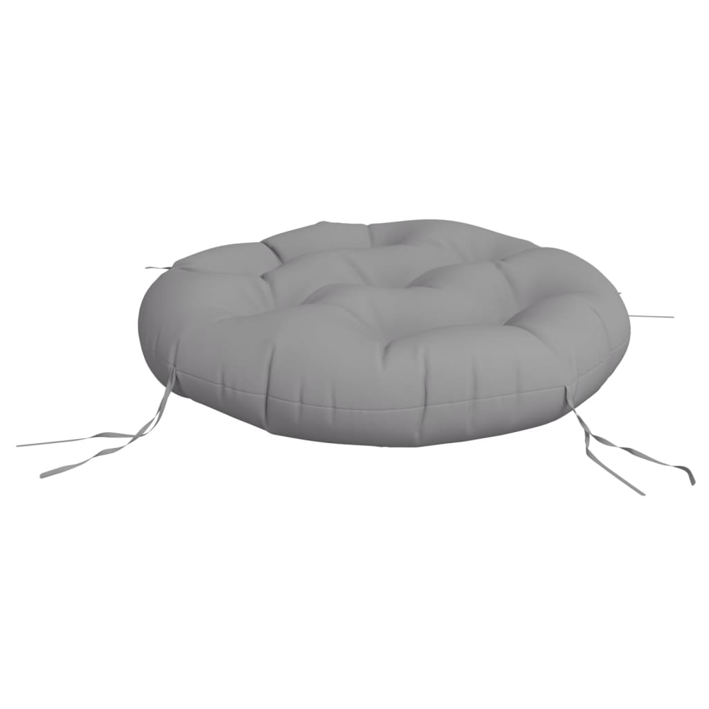 Vidaxl zitkussen rond ø 60x11 cm oxford stof grijs