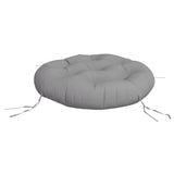 Vidaxl zitkussen rond ø 60x11 cm oxford stof grijs