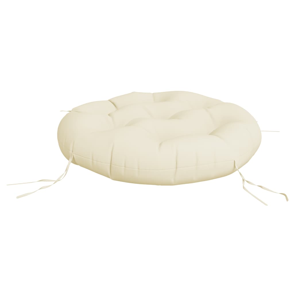 Vidaxl zitkussen rond ø 60x11 cm oxford stof crèmekleurig