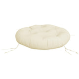 Vidaxl zitkussen rond ø 60x11 cm oxford stof crèmekleurig