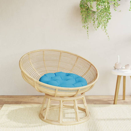 Vidaxl kussen rond ø 60x11 cm oxford stof lichtblauw