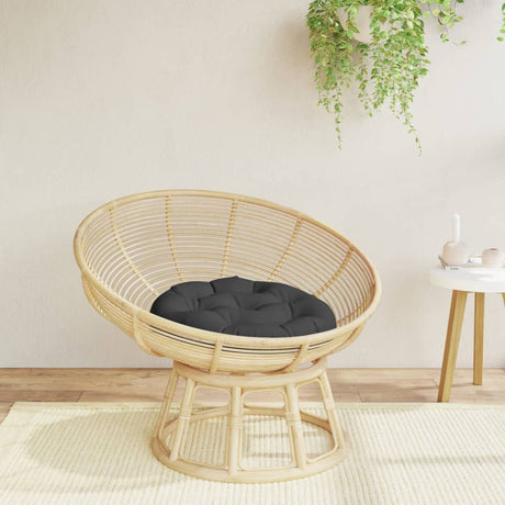 Vidaxl zitkussen rond ø 60x11 cm oxford stof zwart
