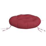 Vidaxl zitkussen rond ø 60x11 cm oxford stof wijnrood