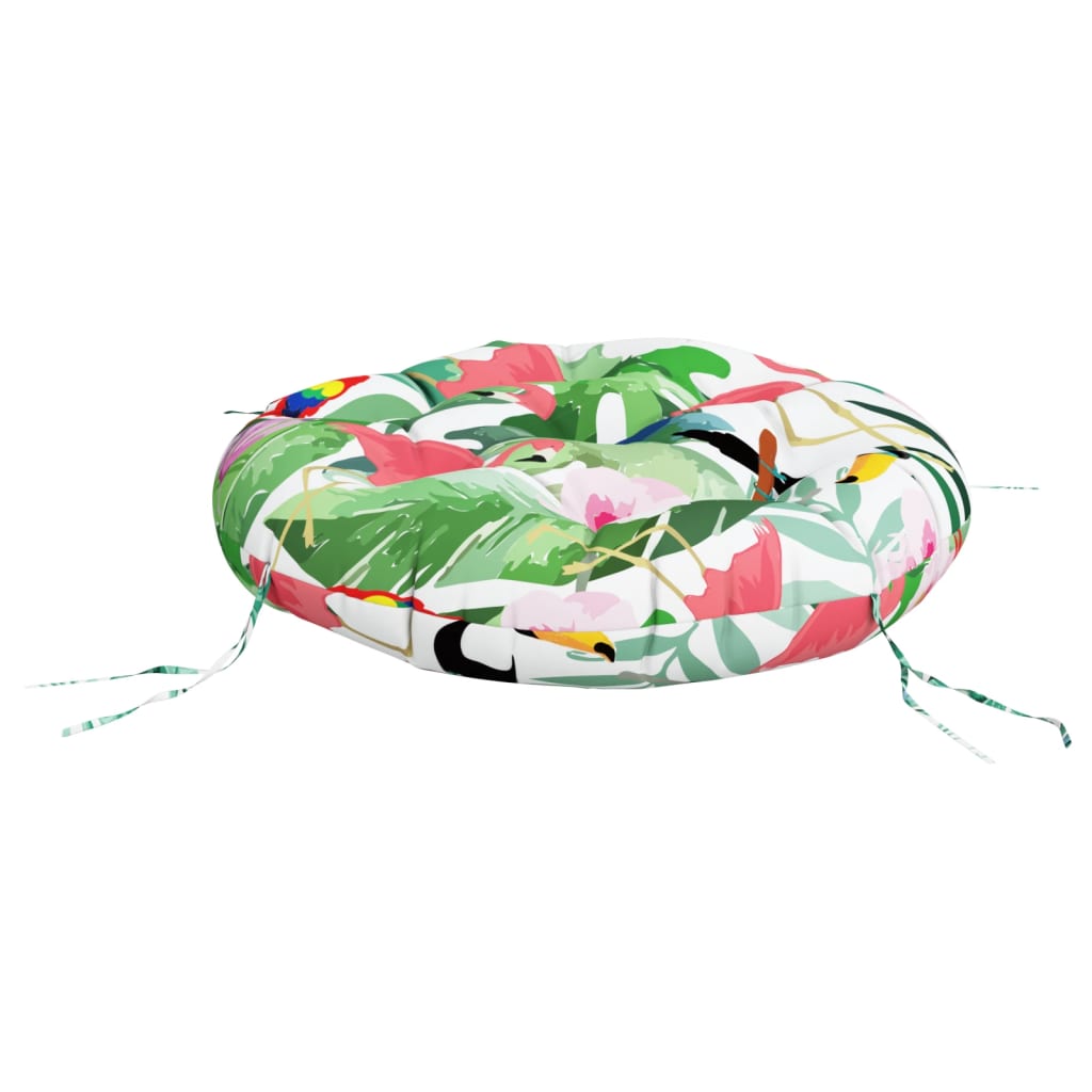 Vidaxl kussen rond ø 60x11 cm oxford stof meerkleurig
