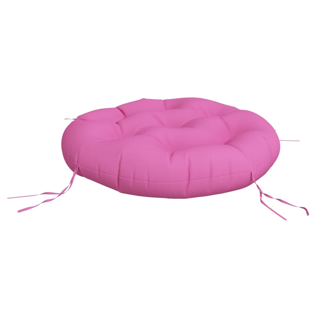 Vidaxl zitkussen rond ø 60x11 cm oxford stof roze