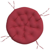 Coussin de siège vidaxl rond Ø 100x11 cm oxford tissu vin rouge