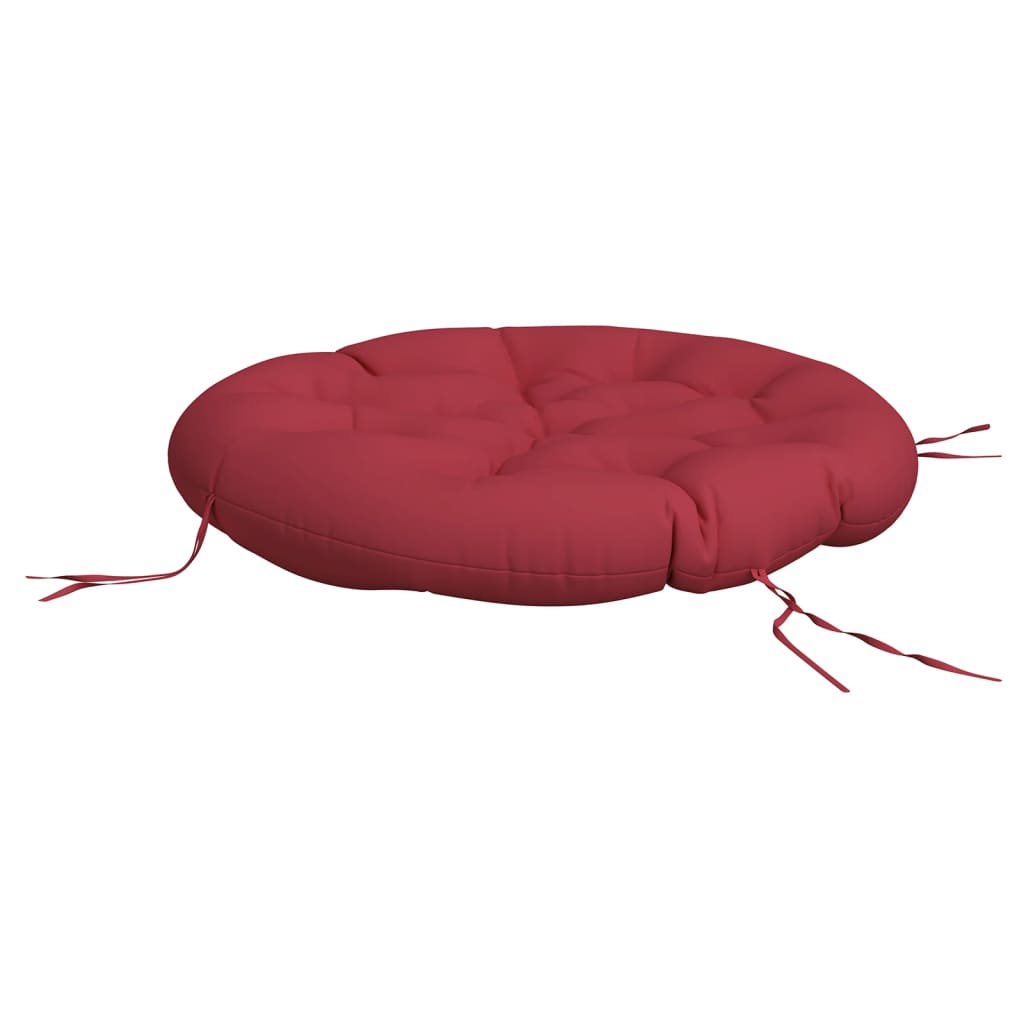 Vidaxl zitkussen rond ø 100x11 cm oxford stof wijnrood