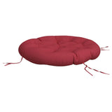 Vidaxl zitkussen rond ø 100x11 cm oxford stof wijnrood