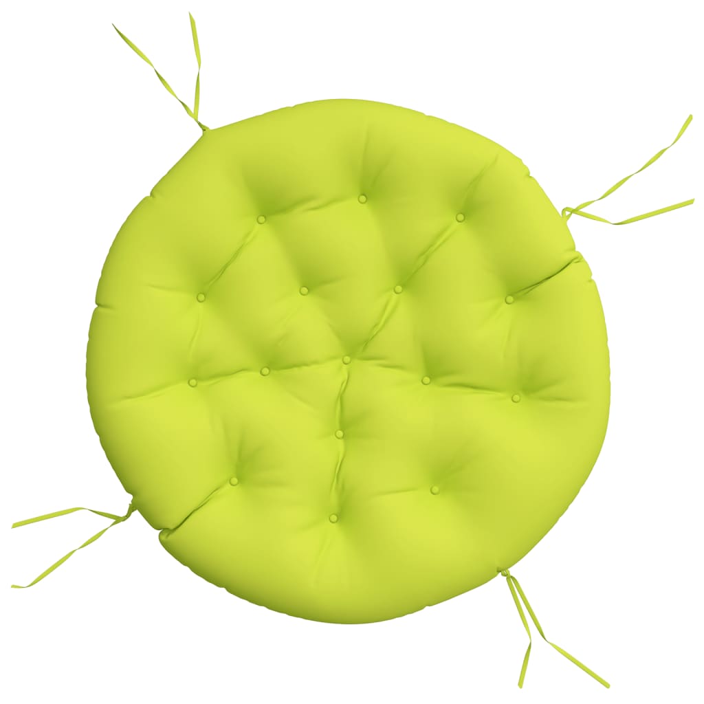 Coussin de siège vidaxl rond Ø 100x11 cm tissu oxford vert transparent vert