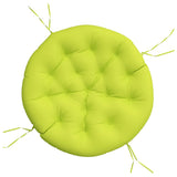 Coussin de siège vidaxl rond Ø 100x11 cm tissu oxford vert transparent vert