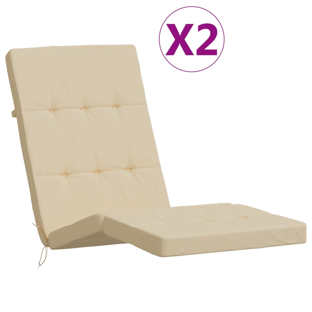 Vidaxl Patio Chair Puter 2 St Oxford Fabric Beige