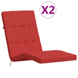 Vidaxl Patio Chair Puter 2 St. Oxford Fabric Red