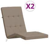 Vidaxl Patio stol blazine 2 St Oxford Fabric Taupe