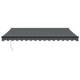 Vidaxl Luifel Extendable 4x3 m dust and aluminum anthracite -colored