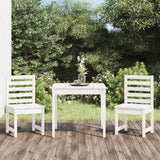 Vidaxl 3-delige bistroset massief grenenhout wit