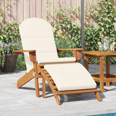 Vidaxl tuinstoel adirondack met voetensteun massief acaciahout