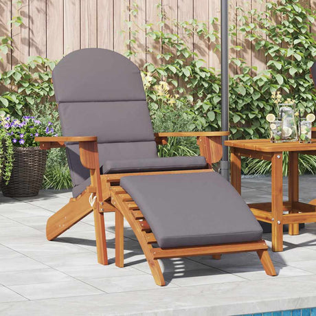 Vidaxl tuinstoel adirondack met voetensteun massief acaciahout