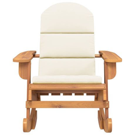 Vidaxl schommelstoel adirondack met kussens massief acaciahout