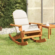 Vidaxl schommelstoel adirondack met kussens massief acaciahout