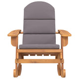 Vidaxl schommelstoel adirondack met kussens massief acaciahout