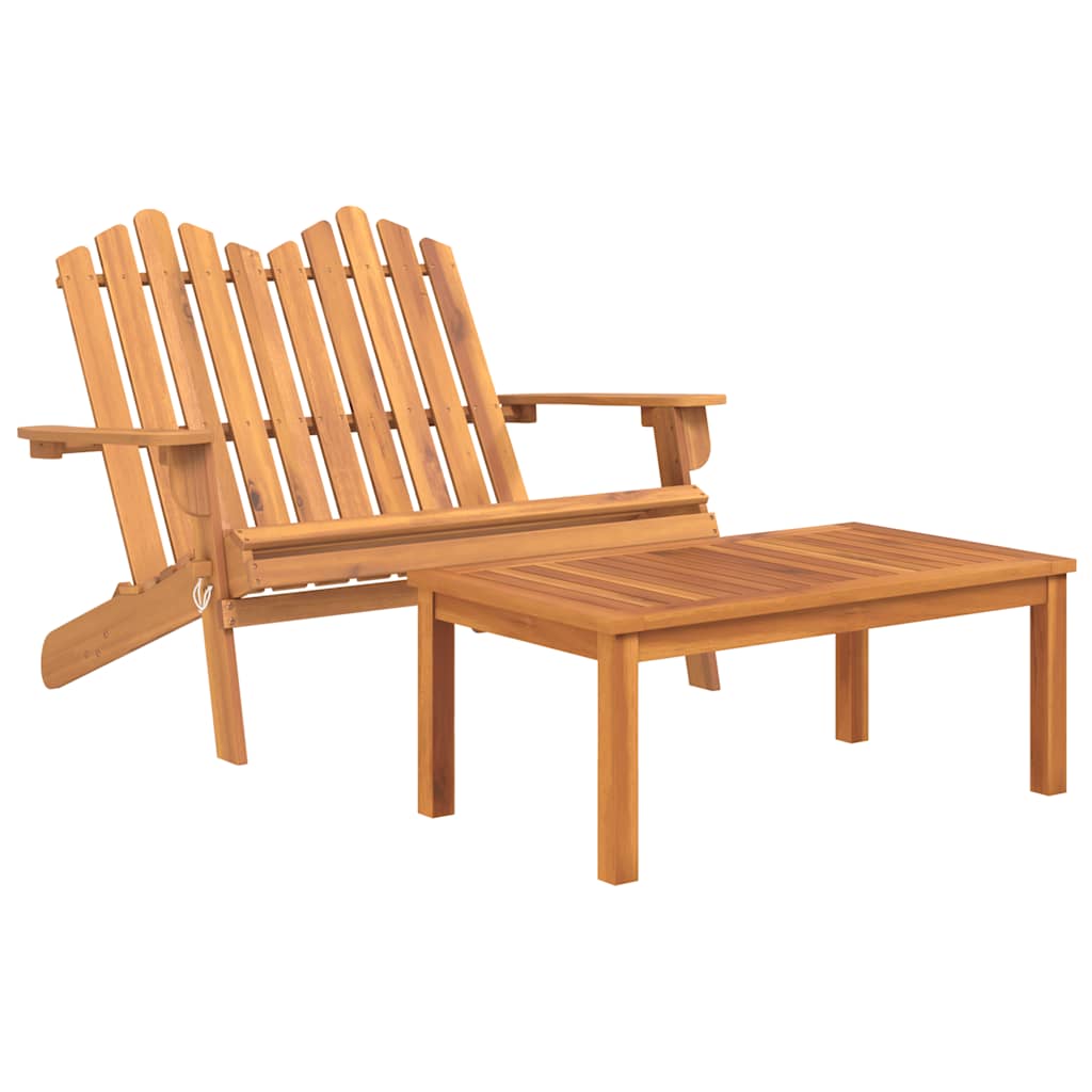 Vidaxl 2-delige loungeset adirondack massief acaciahout