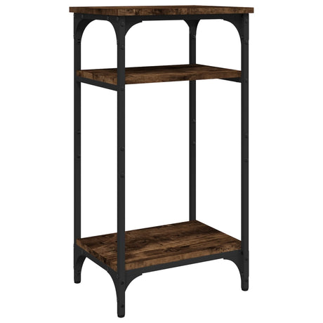 Vidaxl bijzettafel 40x30x75 cm bewerkt hout gerookt eikenkleurig