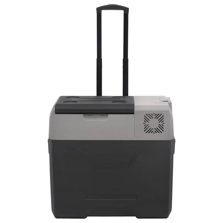 Vidaxl koelbox met wielen en handvat 40 l polypropeen zwart en grijs