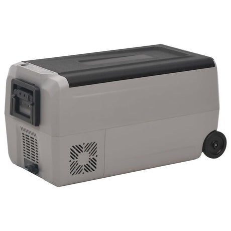 Vidaxl koelbox met wielen en handvat 36 l polypropeen zwart en grijs