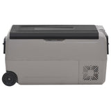 Vidaxl koelbox met wielen en handvat 36 l polypropeen zwart en grijs