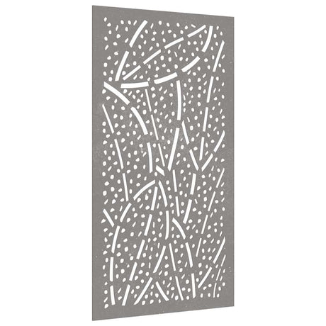Vidaxl wanddecoratie tuin bladontwerp 105x55 cm cortenstaal