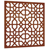 Vidaxl wanddecoratie tuin moors ontwerp 55x55 cm cortenstaal