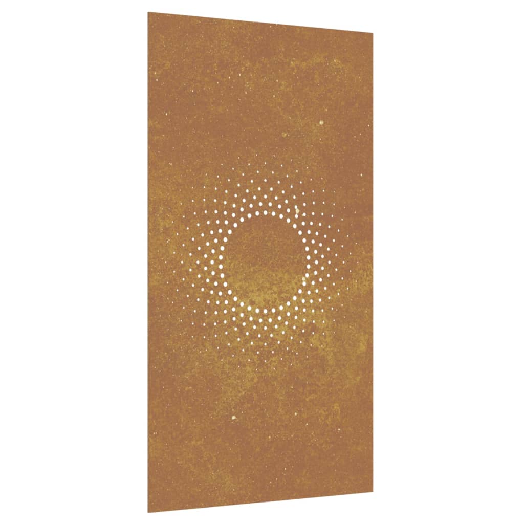 Vidaxl Wall Decoration Garden Sun Sports 105x55 cm Corten Steel