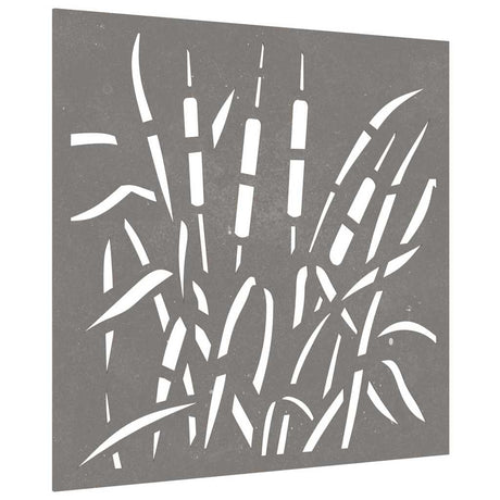 Vidaxl wanddecoratie tuin grasontwerp 55x55 cm cortenstaal