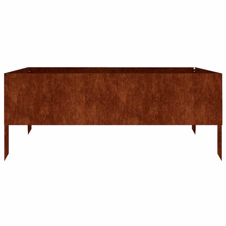 Vidaxl plantenbak verhoogd 100x100x41 cm cortenstaal