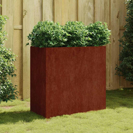 Vidaxl plantenbak 80x40x80 cm cortenstaal