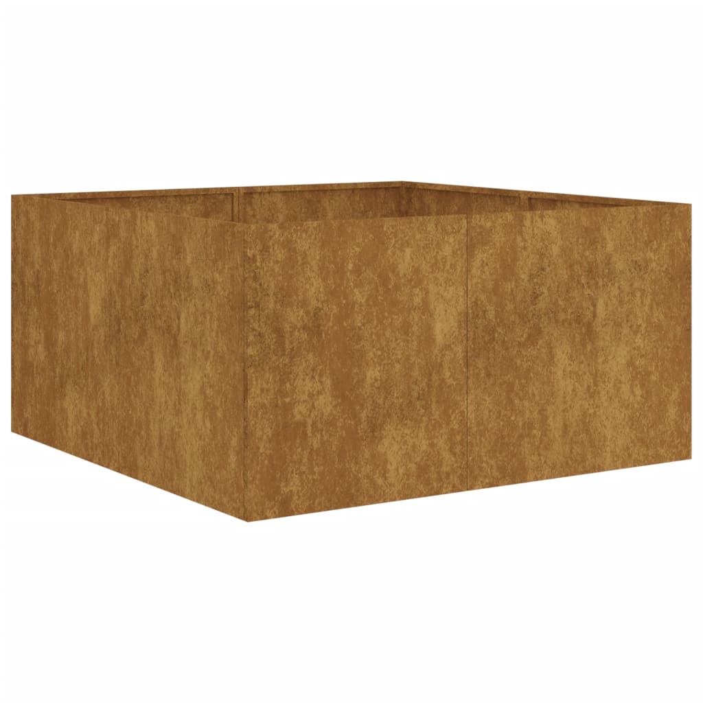 VIDAXL -Planungsbox 80x80x40 cm Corten Stahl