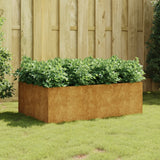 VIDAXL -Pflanzer erhöht 120 x 80 x 40 cm Corten Stahl