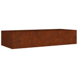 Vidaxl plantenbak verhoogd 200x80x40 cm cortenstaal