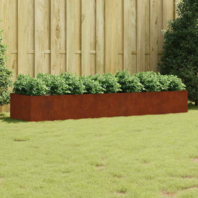 Vidaxl plantenbak verhoogd 280x80x40 cm cortenstaal