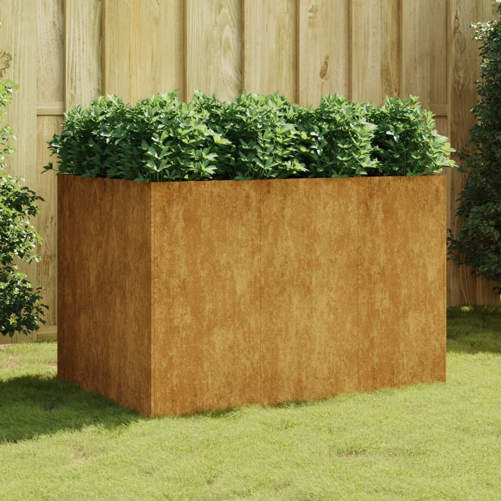 Vidaxl Planter hævede 120x80x80 cm Corten Steel