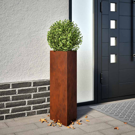 Vidaxl plantenbak 30x26x75 cm cortenstaal