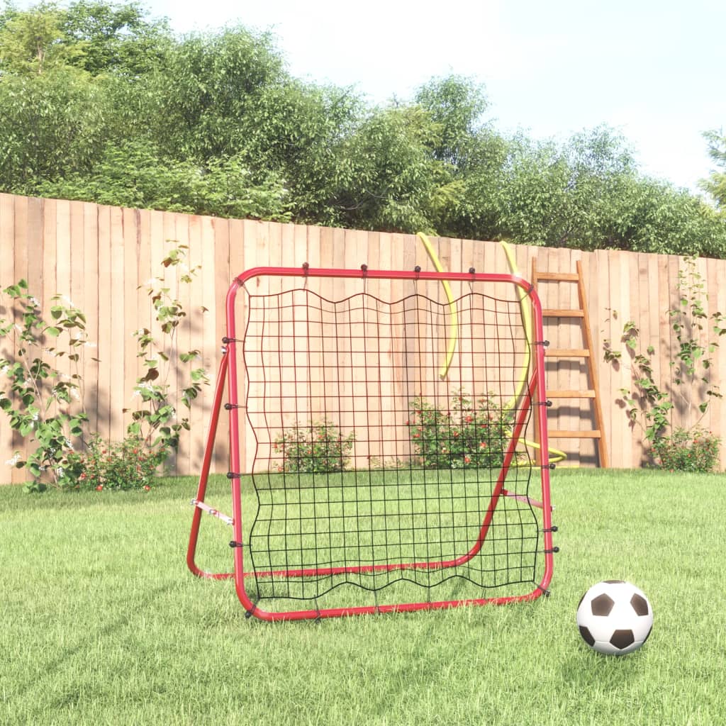 Vidaxl voetbal kickback rebounder verstelbaar 96x80x96 cm staal en pe