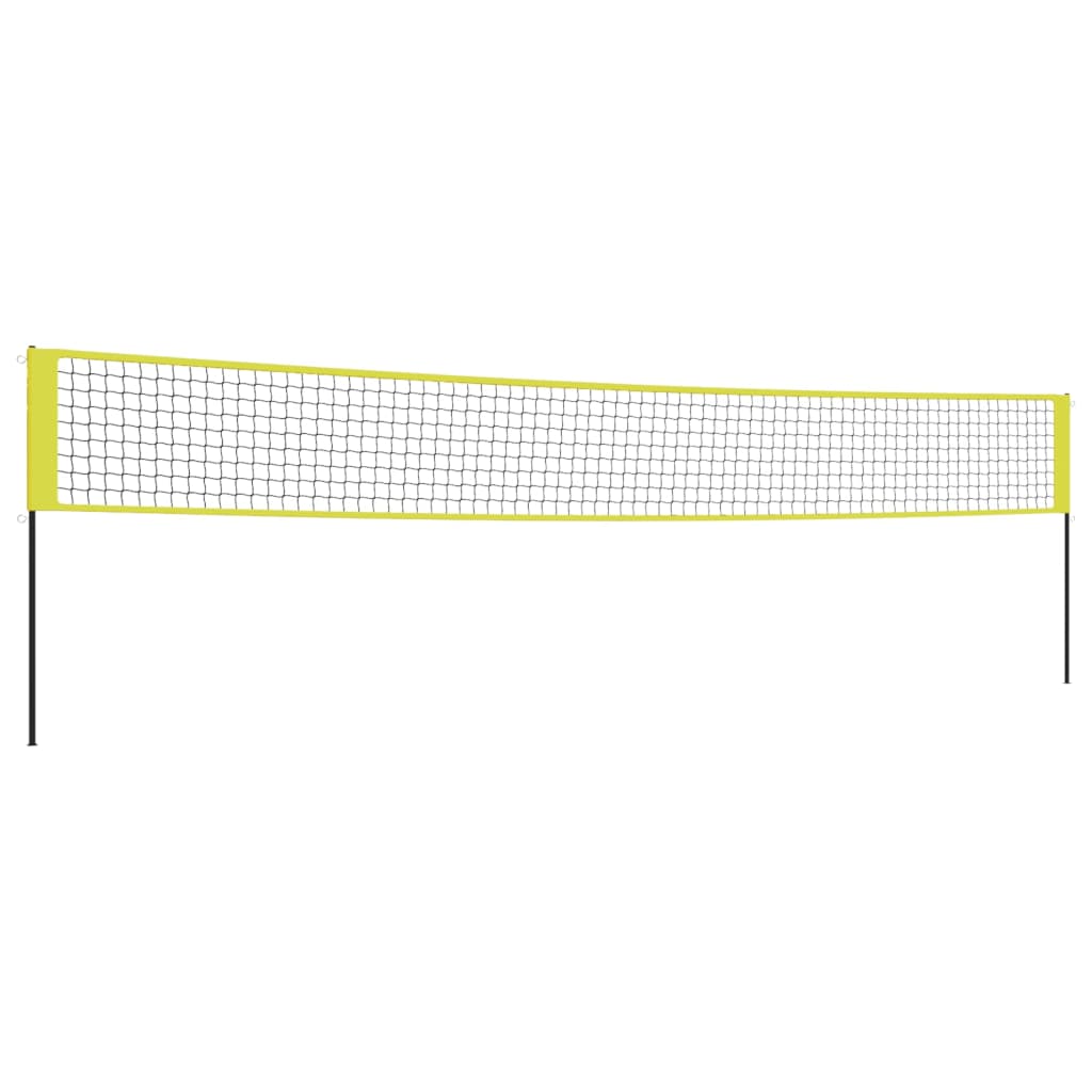 Vidaxl Volleyballnet 823x244 cm PE tkanina rumena in črna