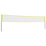 Vidaxl Volleyballnet 823x244 cm Pe Fabric gelb und schwarz