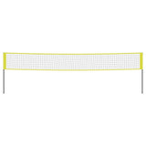 Vidaxl volleybalnet 823x244 cm pe-stof geel en zwart
