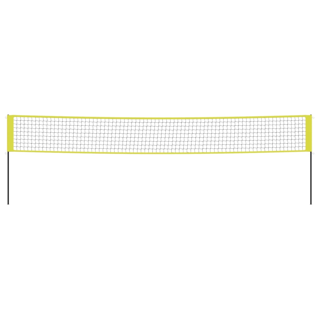 Vidaxl Volleyballnet 823x244 cm PE tkanina rumena in črna