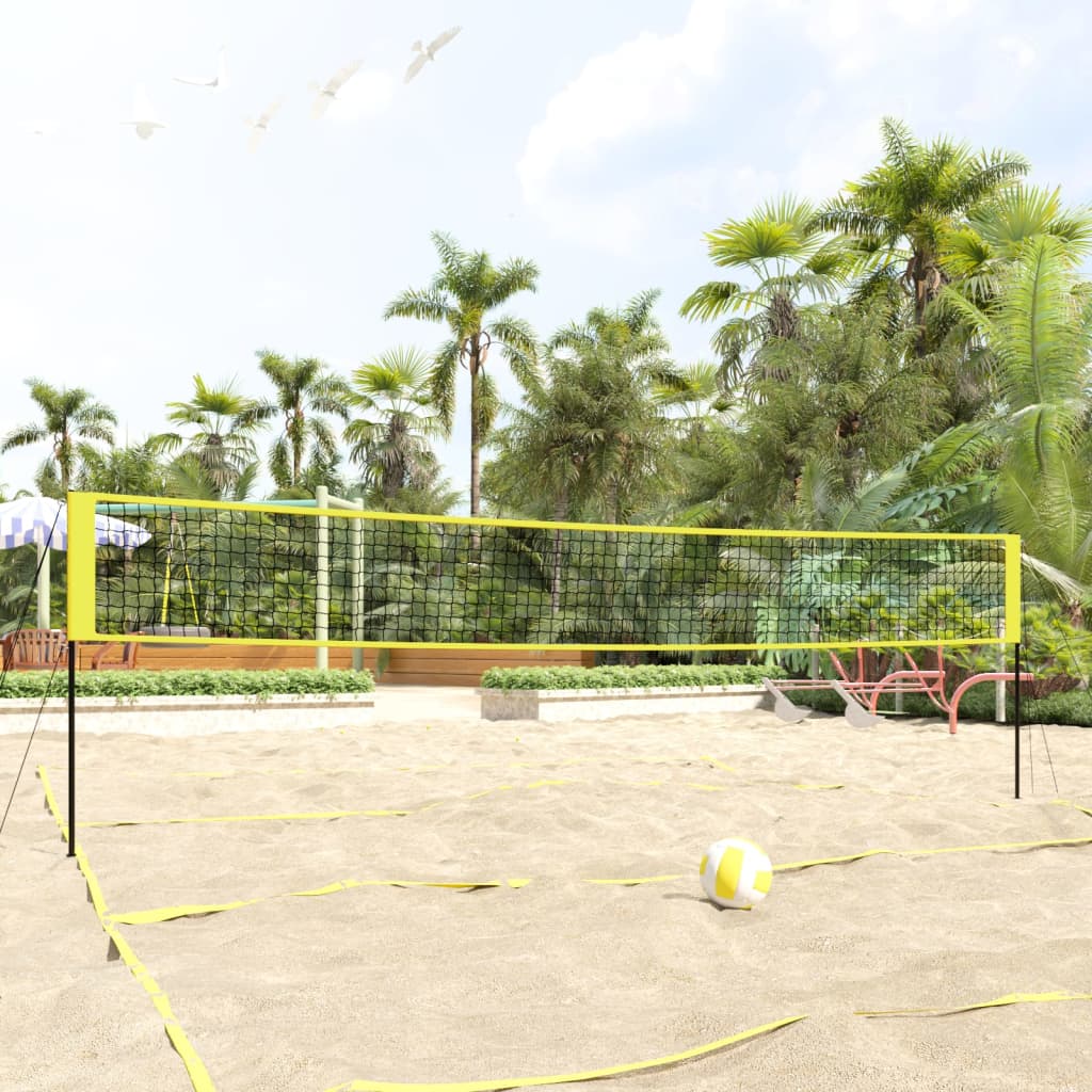 Vidaxl Volleyballnet 823x244 CM PE Fabric Amarillo y negro